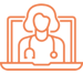 telehealth icon orange